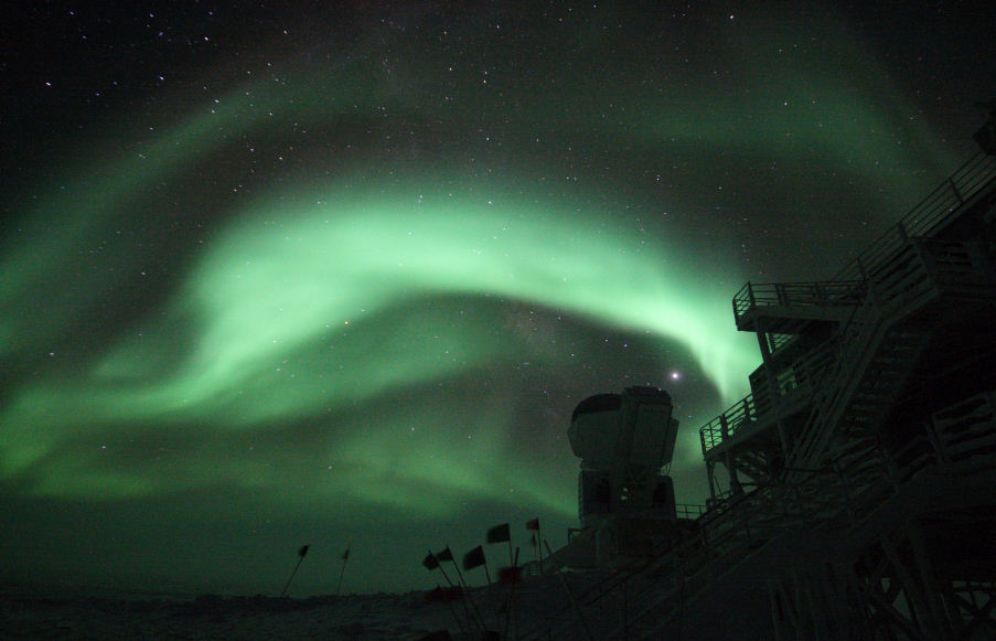 aurora over SPT