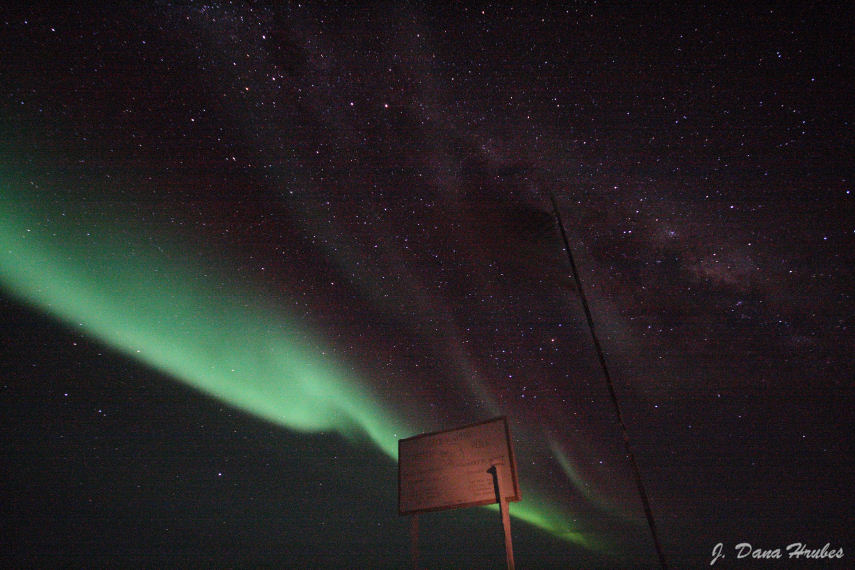 aurora at the Pole