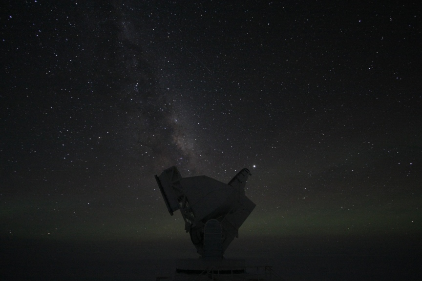 milky way over SPT